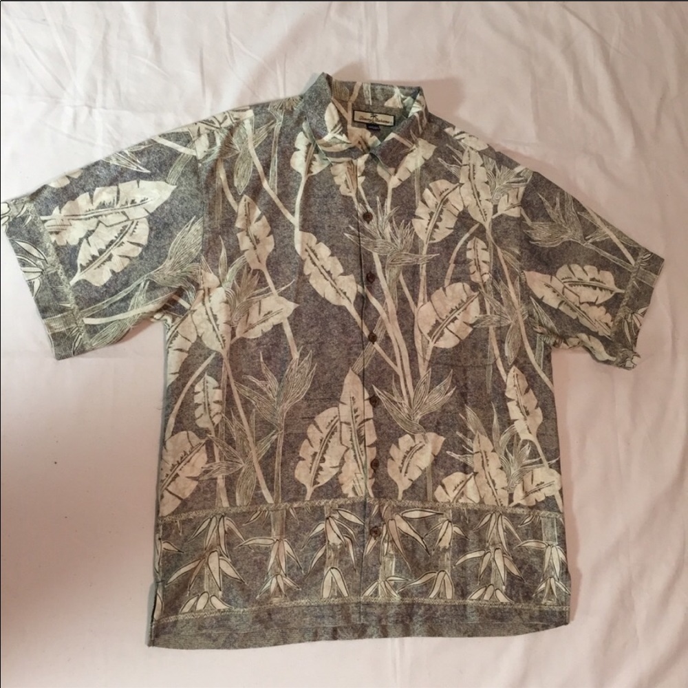 Tommy Bahama Men’s 100% Silk Shirt Large
